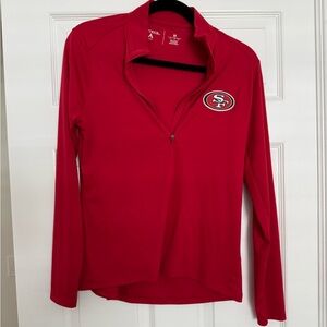 Women’s San Francisco 49ers half zip